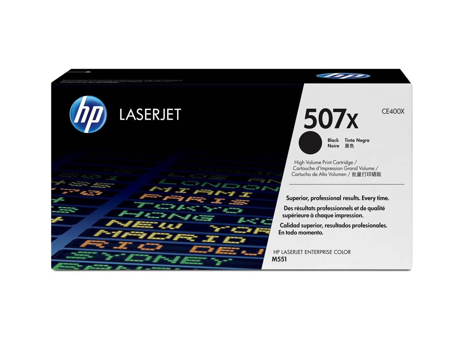 HP 507X High Yield Black Original LaserJet Toner Cartridge(CE400X)