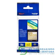 12MM GOLD ON PREMIUM WHITE 8 METER (GLITTER TAPE) [TZE-PR234]