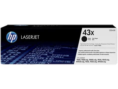 HP 43X High Yield Black Original LaserJet Toner Cartridge(C8543X)