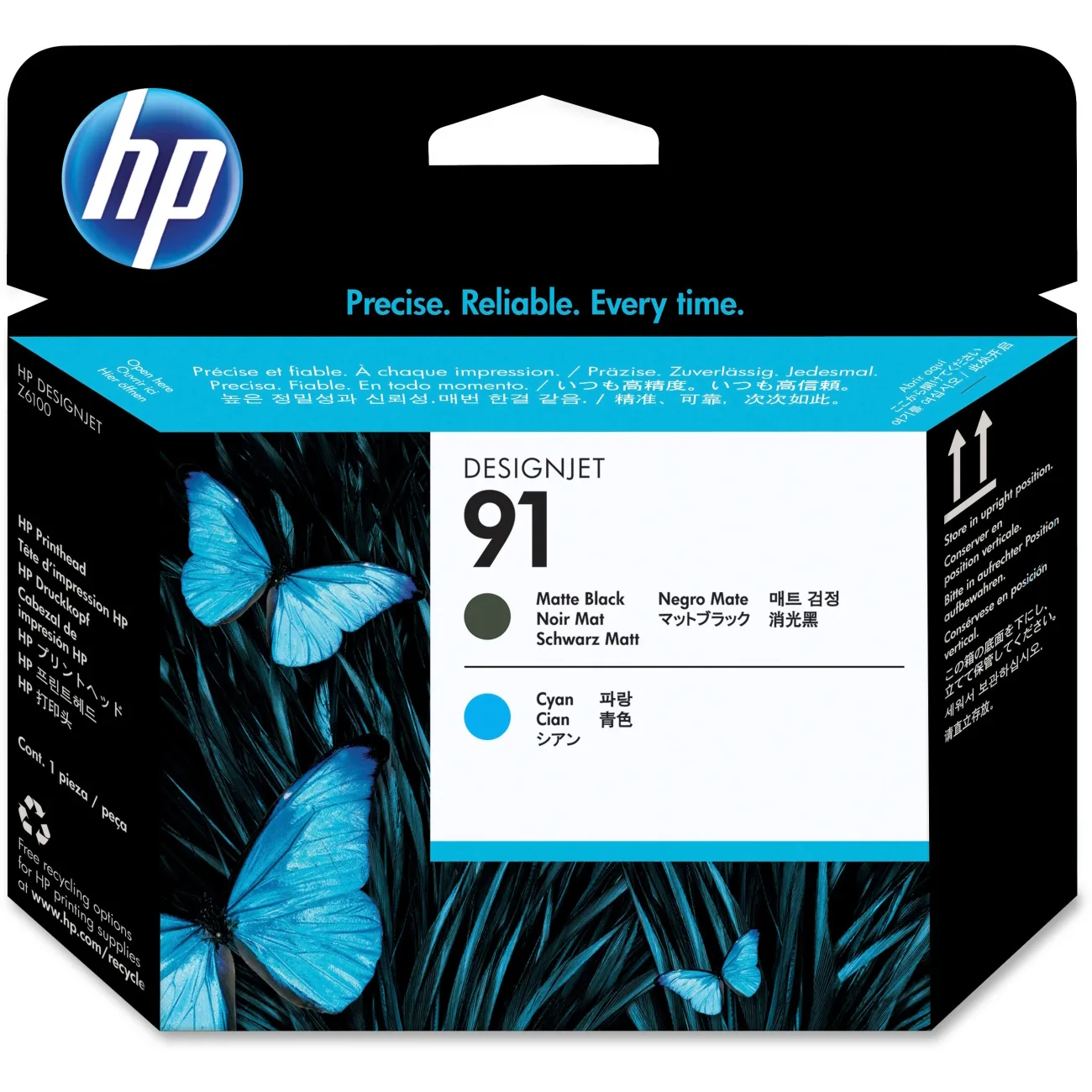 HP HP 91 Matte Black And Cyan Printhead [C9460A]