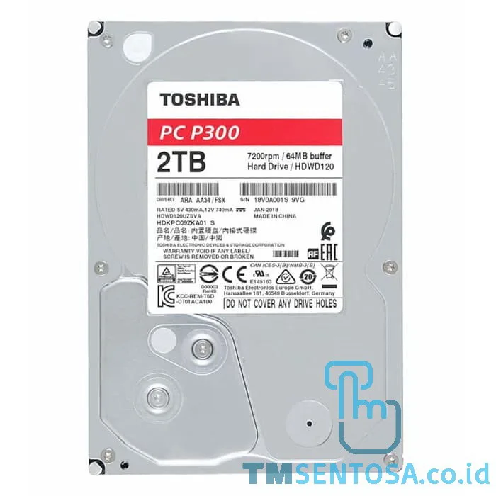 P300 Series 2TB  7200 RPM (HDWD120UZSVA)
