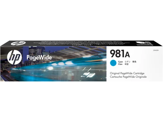 CYAN ORIGINAL PAGEWIDE CARTRIDGE 981A [J3M68A]