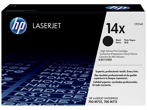 HP 14X (CF214X) Black High Yield Original LaserJet Toner Cartridge