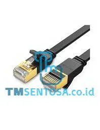 Cat 7 STP Lan Cable Flat Design Black 2 Meter - 11261