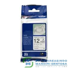 12MM BLACK ON WHITE RIBBON TAPE 4 METER (RIBBON) [TZE-R231]