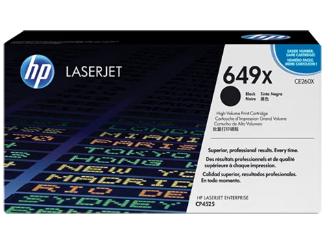 HP 649X High Yield Black Original LaserJet Toner Cartridge (CE260X)