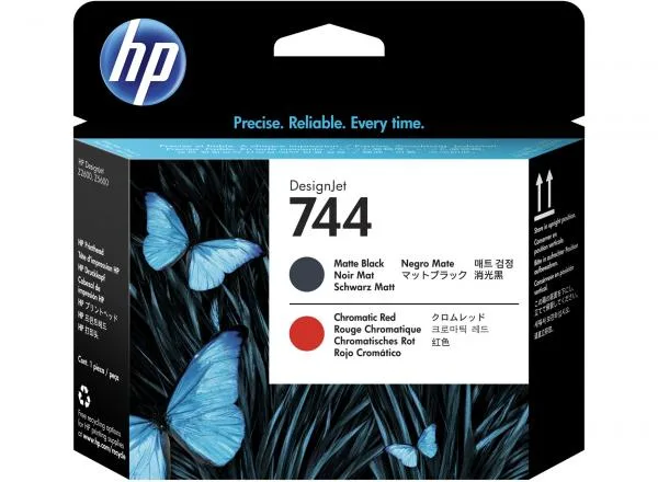 HP HP 744 Matte Black &amp; Red Print Head [F9J88A]
