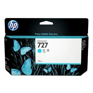HP 727 300-ml Cyan Ink Cartridge [F9J76A]