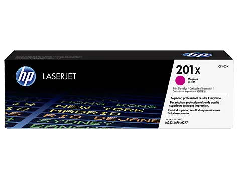HP 201X (CF403X) Toner Cartridge, Magenta High Yield