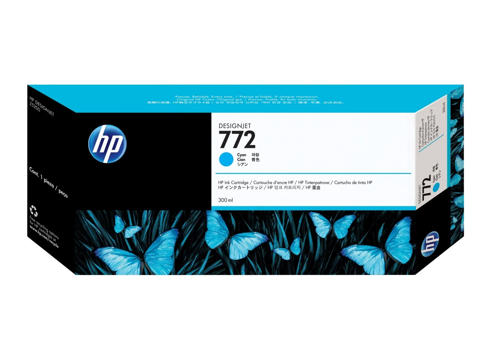 HP 772 300ml Cyan Designjet Ink Cartridge [CN636A]