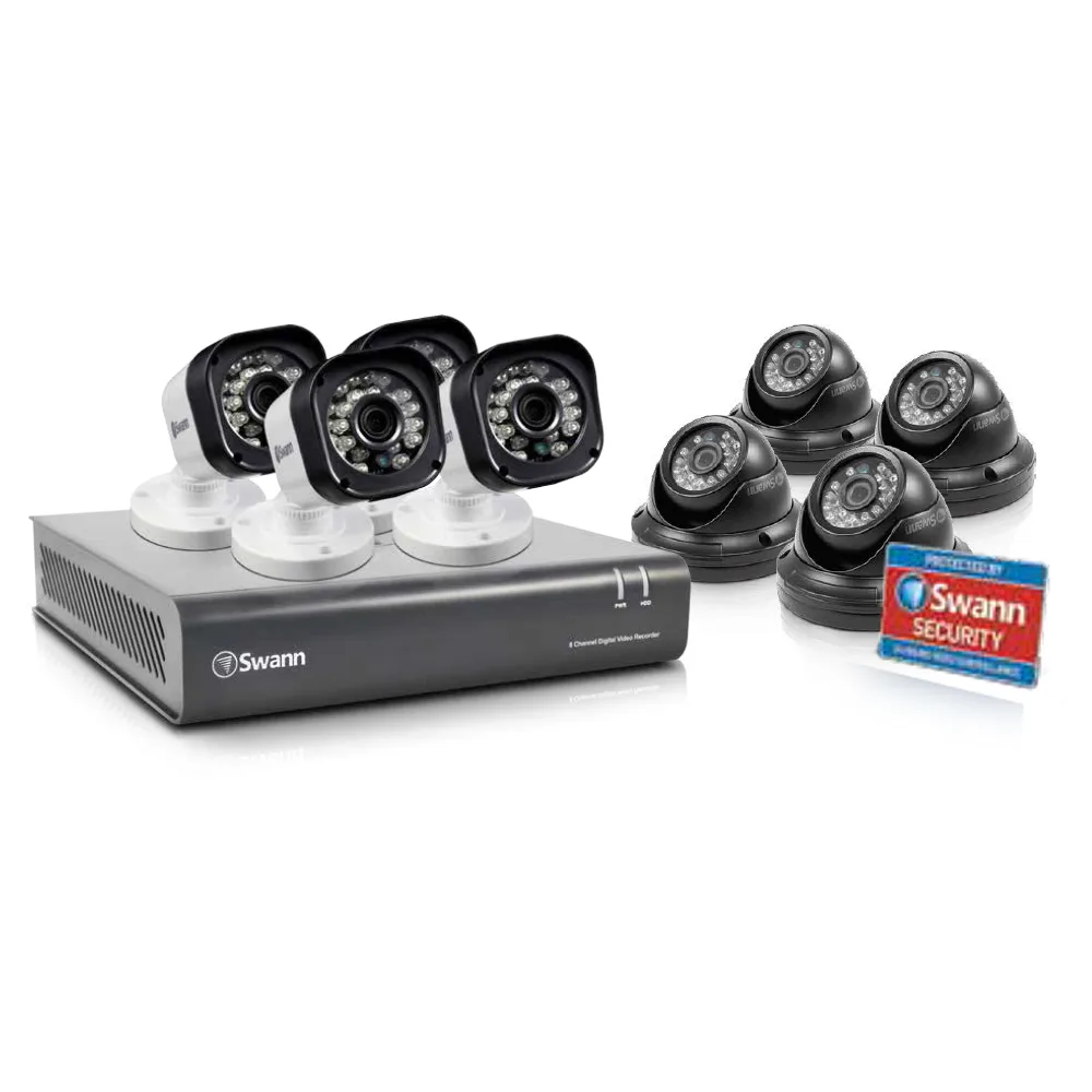 Paket 8 Ch dengan 8 kamera 720p