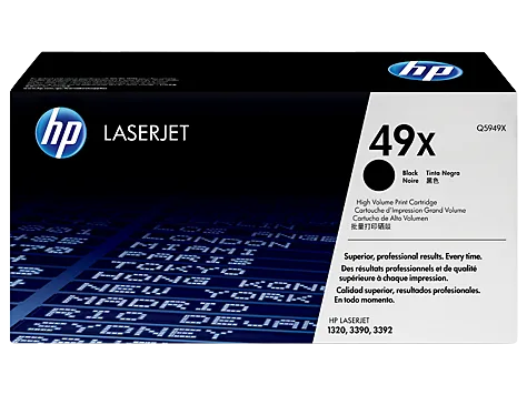 HP 49X (Q5949X) Black High Yield Original LaserJet Toner Cartridge