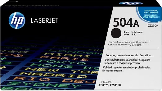 HP Original Toner Cartridge LaserJet 504A Black [CE250A]