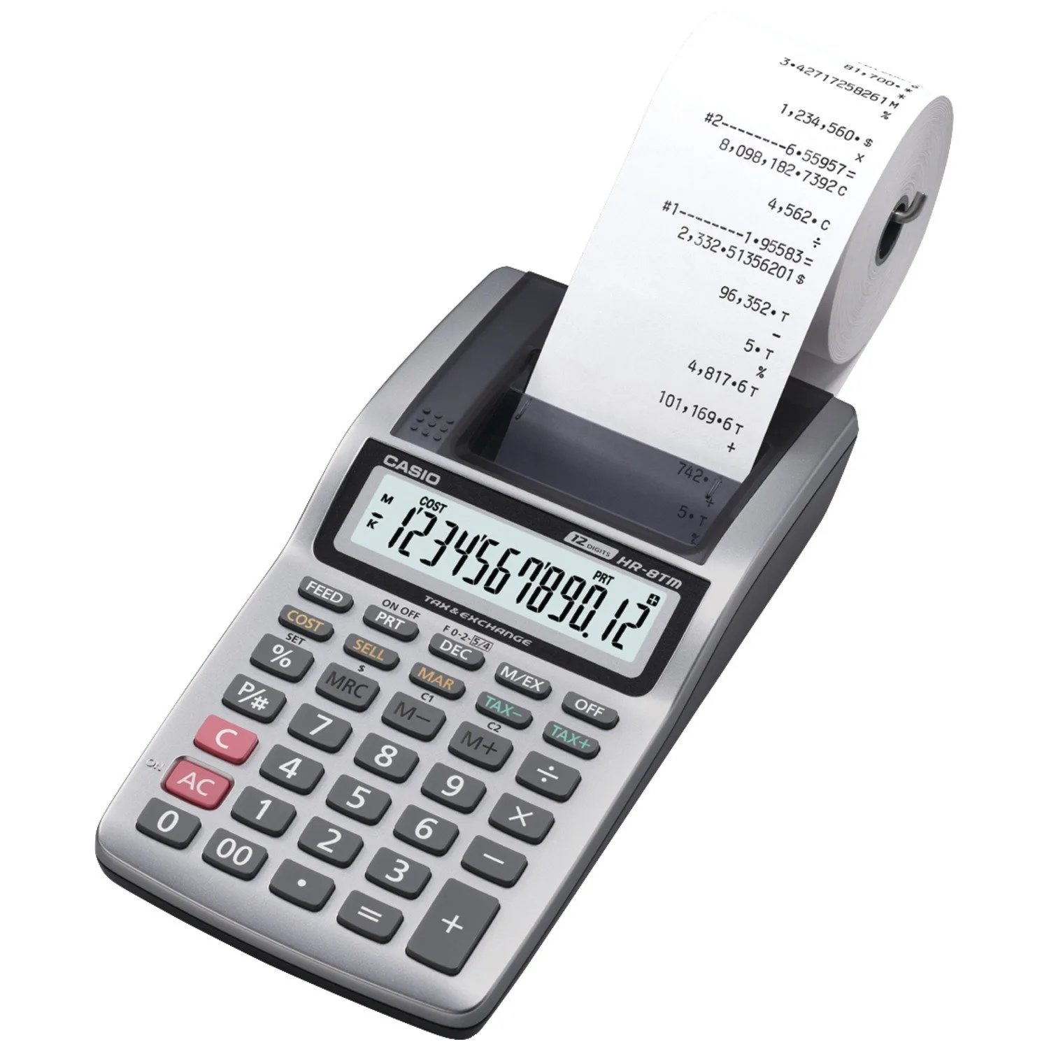 CASIO Kalkulator HR-8TM (Printing Calculator)
