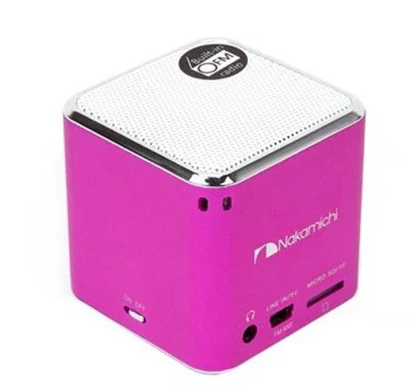 NAKAMICHI My Mini Plus Speaker with FM Radio - Pink