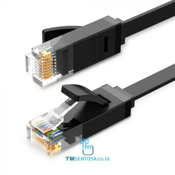 Cat 6 UTP Lan Flat Cable Black 5Meter - 50176