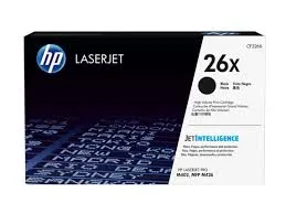 HP 26X (CF226X) Black High Yield Original LaserJet Toner Cartridge