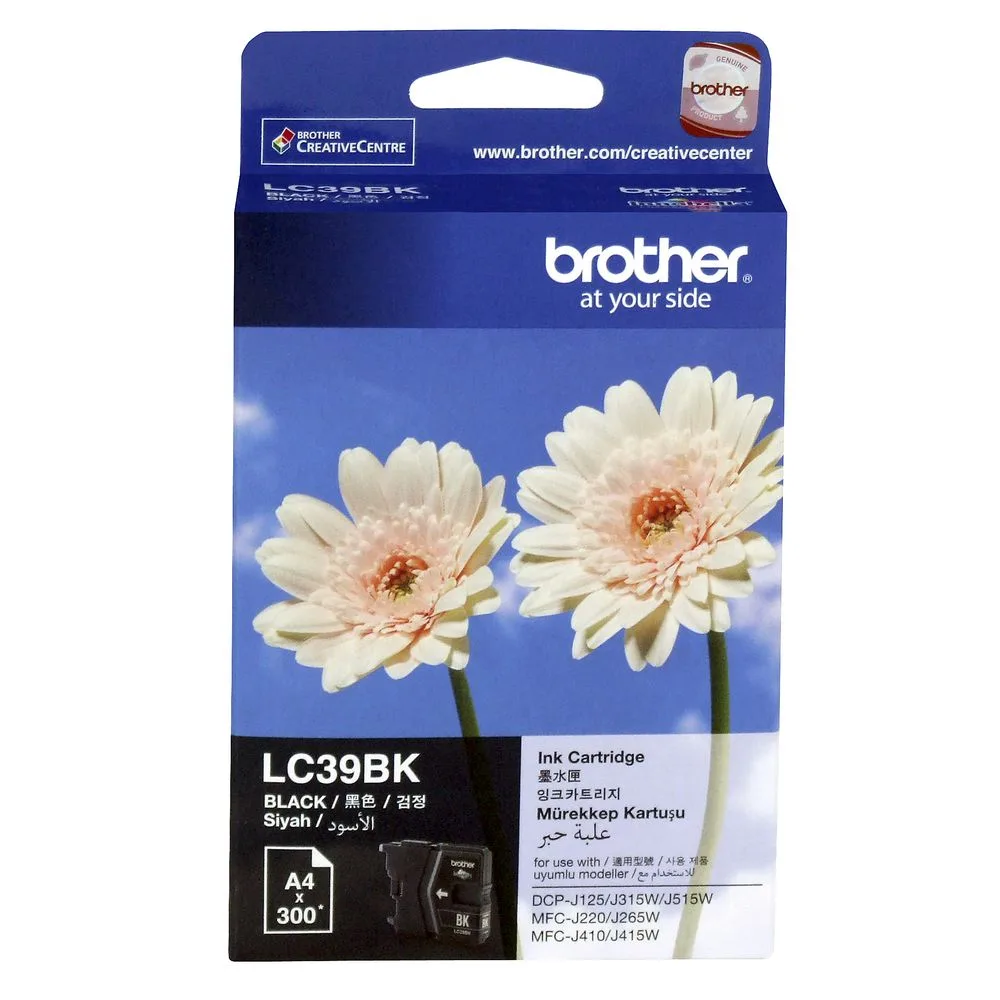 BROTHER Black Ink Cartridge [LC-39BK]