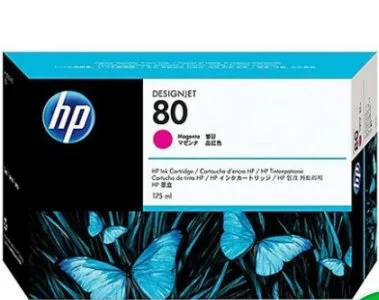 HP 80 Magenta Ink Cartridge, 175ml [C4874A]