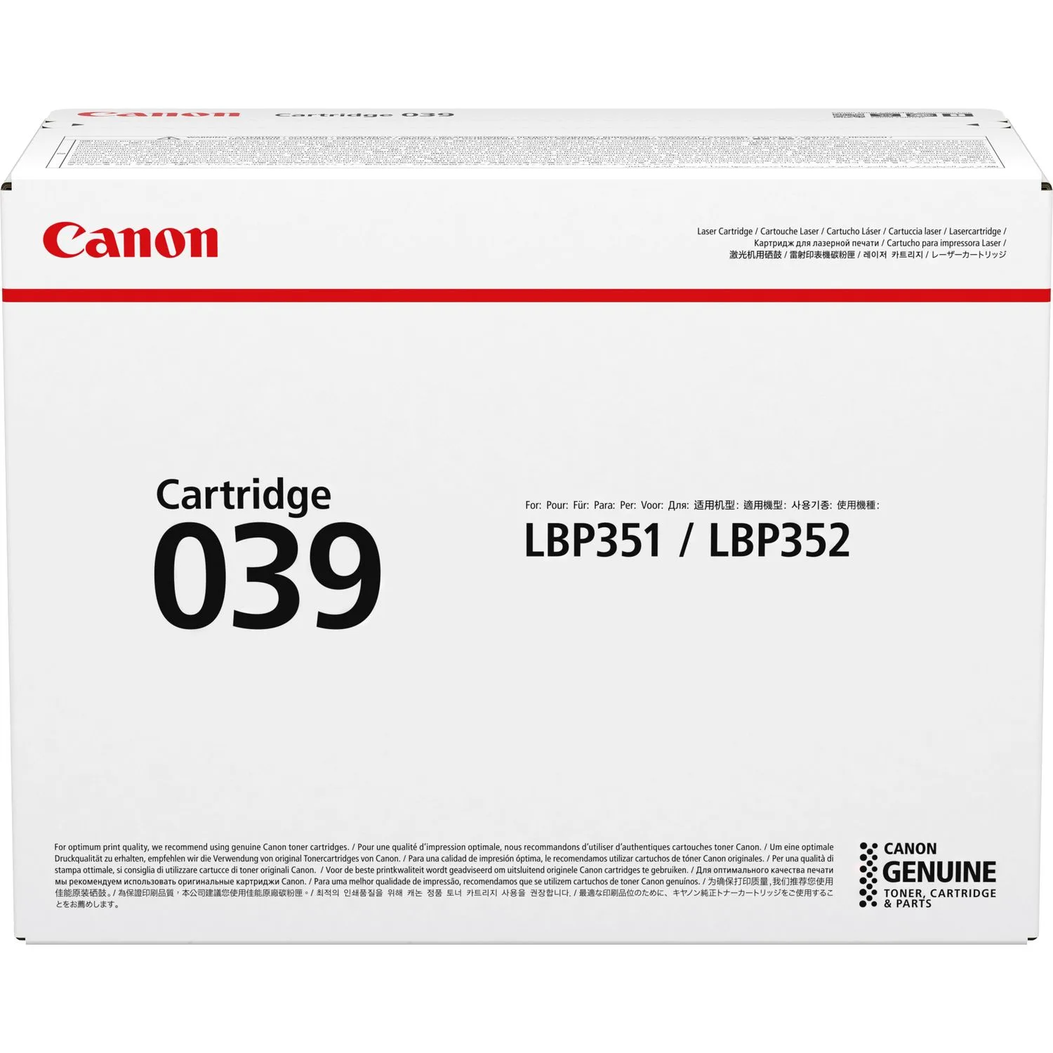CANON Black Toner Cartridge EP 039