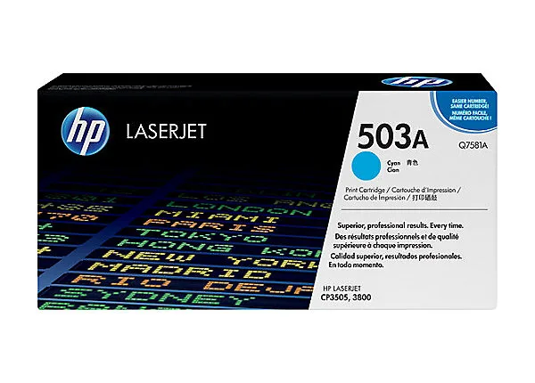 HP Cyan Toner 503A [Q7581A]