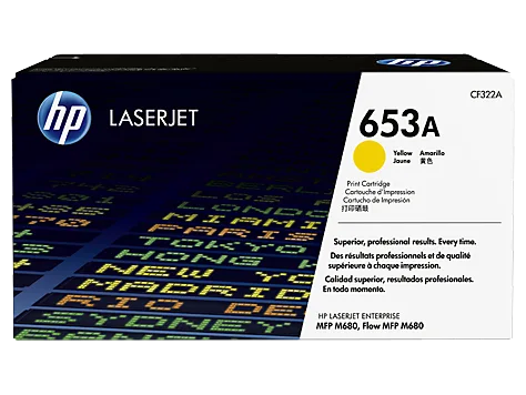 HP 653A (CF322A) Yellow Original LaserJet Toner Cartridge