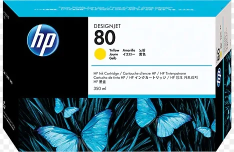 HP 80 350-ml Yellow Ink Cartridge [C4848A]