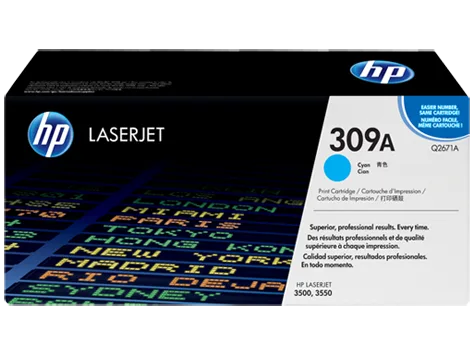 HP 309A Cyan Original LaserJet Toner Cartridge(Q2671A)