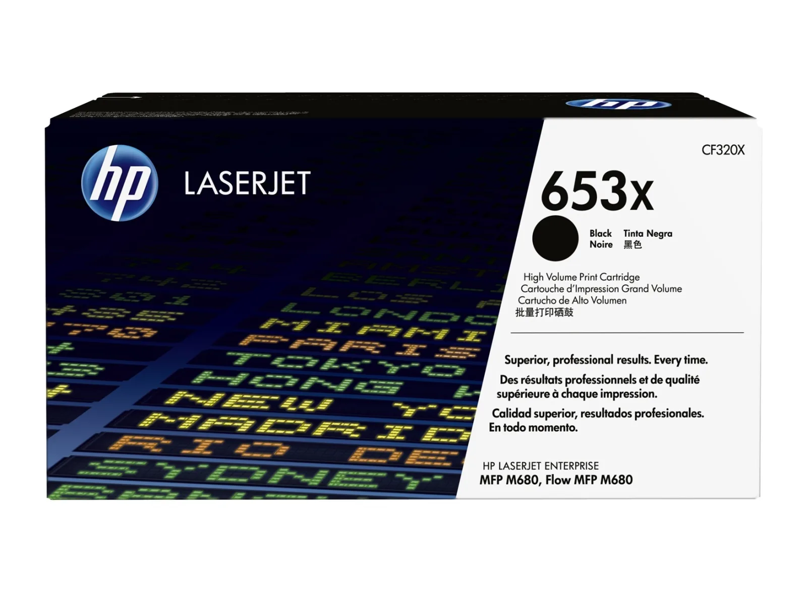 HP 653X (CF320X) Black High Yield Original LaserJet Toner Cartridge