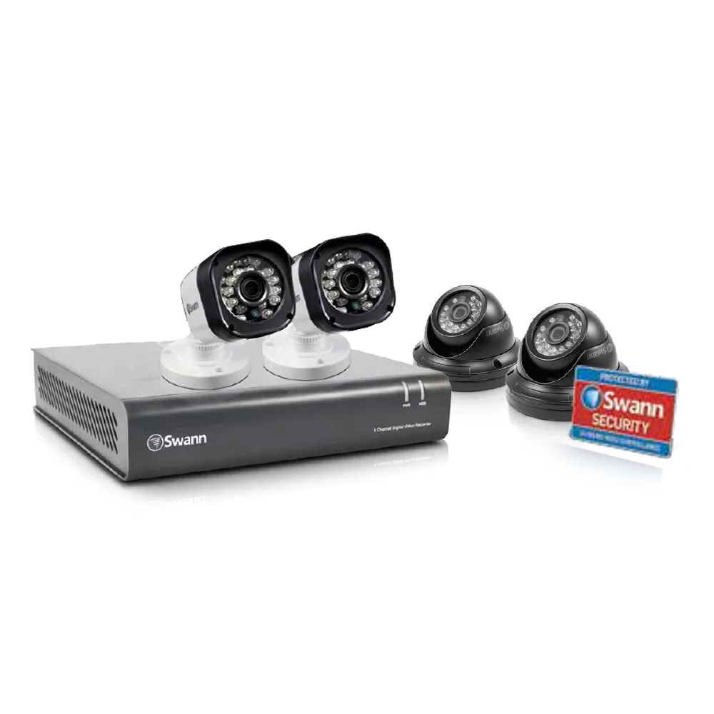 Paket 4 Ch dengan 4 kamera 720p