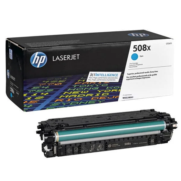 HP 508X (CF361X) Cyan High Yield Original LaserJet Toner Cartridge