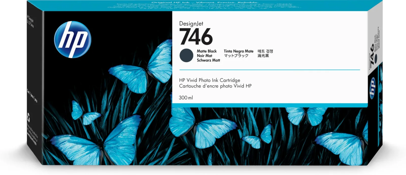 746 300-Ml Matte Black Designjet Ink Cartridge [P2V83A]